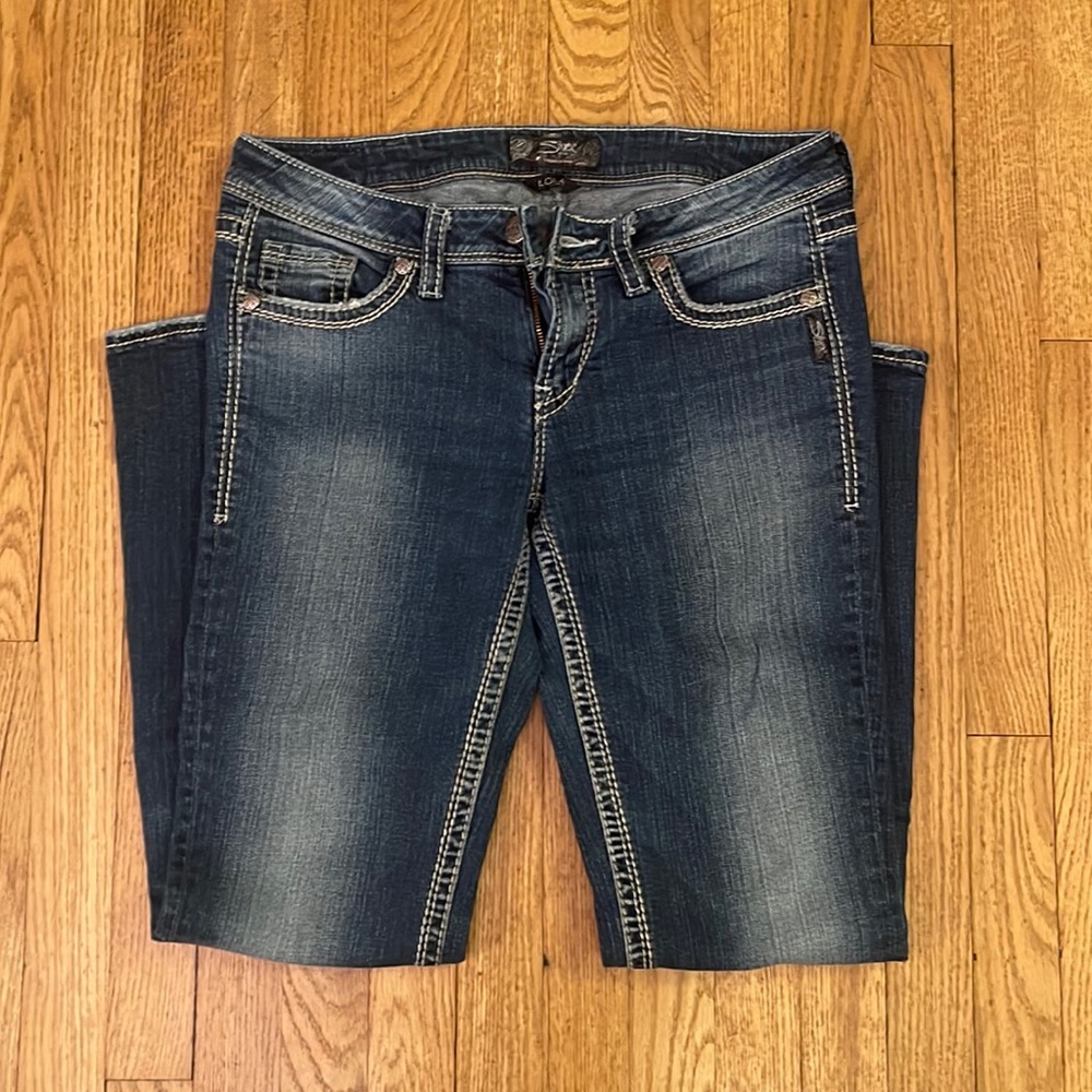 EUC Silver Lola Jeans